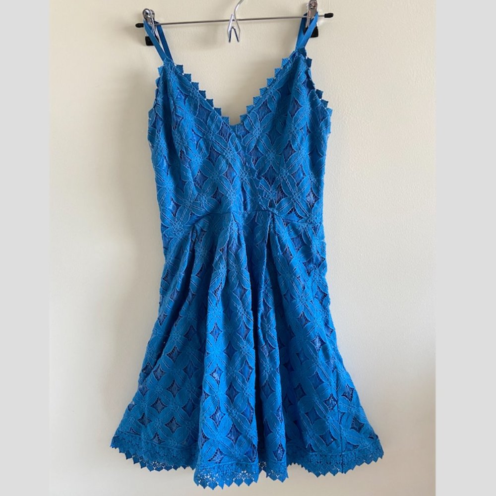 Modcloth (Soiéblu) Lace Blue Dress